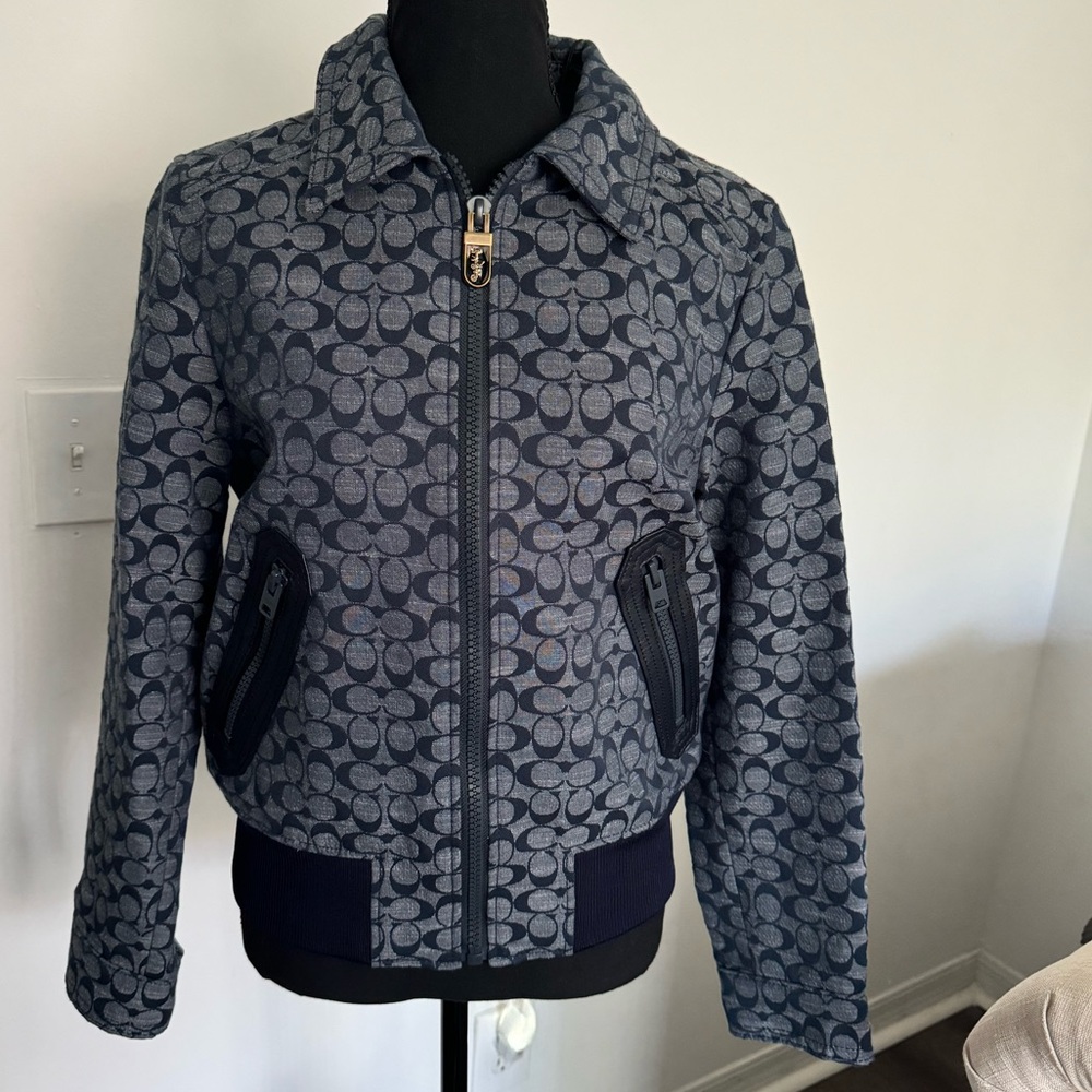 Brand new COACH SIGNATURE CHAMBRAY jacket